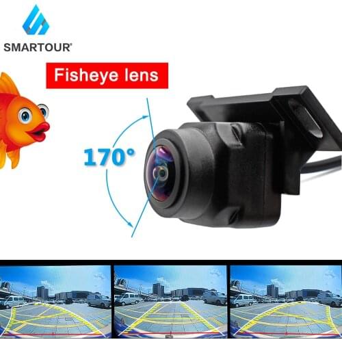 Smartour HD 1920*1080P Night Vision Fisheye Lens Vehicle Reverse Backup dynamic Rear View Camera Universal Track camera