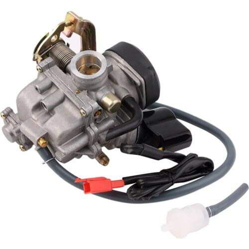 Motorcycle Carburetor + Fuel Filter For 4-stroke GY6 50cc-110cc Scooter Gator 50 Roketa SUNL JCL Qingqi QM50QT-6V Vento