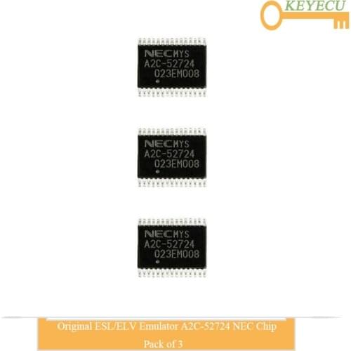 KEYECU 3 Pieces/ Lot, Original ESL/ ELV Emulator A2C-52724 NEC Chip for Mercedes-Benz W204 207 212