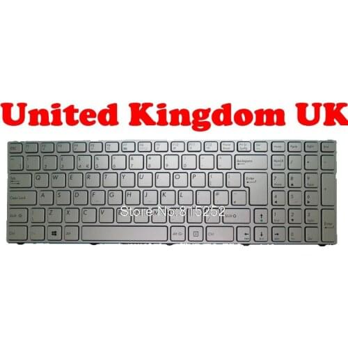 Laptop Keyboard For Pegatron C15 0KN0-CN6TU12 Turkish TR/United States US/Japanese JP/United Kingdom UK With Sliver Frame