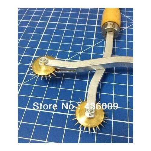Leather Fabric Paper Pattern Serrate Marker Sewing Accessories Tracing Wheel Stainless Steel Cuspate Tooth TWO style