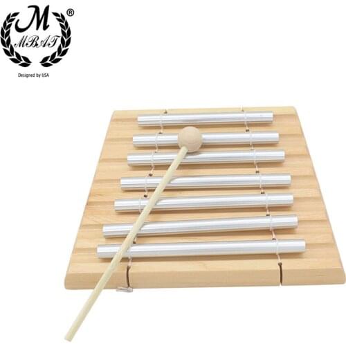 M MBAT High Quality 7-Tone Chimes Meditation Chime Wind Bell Kids Educational Musical Toy Percussion Instrument with Mallet