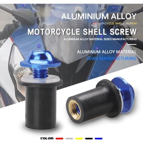 Motorcycle Windscreens & Wind Deflectors 10pcs M5x16mm Screws Black M5 Rubber Nuts Neoprene Set 5mm