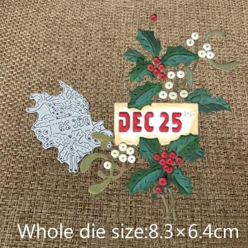 New Design Craft Metal Cutting Dies cut die Christmas leaf decoration Scrapbooking Album DIY Paper Card Craft Embossing Die Cuts