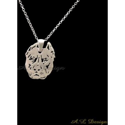 New Trendy Gold Silver Color Pitbull Necklace Animal Pendant Hunger Games Necklace Women Best Friend