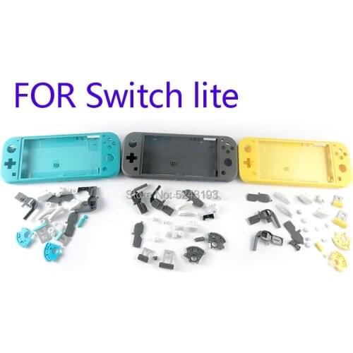 5SETS Replacement Shell Case Plastic Cover For Nintendo Switch Lite Console Hard Housing Shell Faceplate Cover Buttons Kit