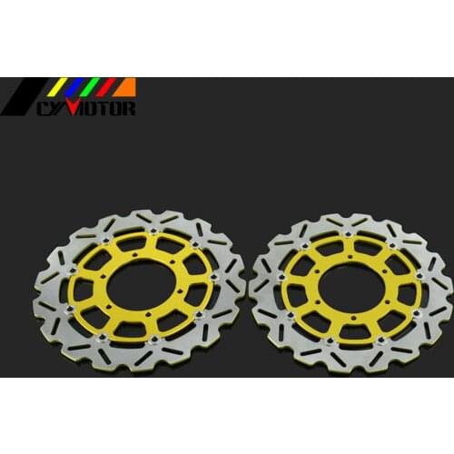 2PCS Motorcycle Floating Brake Discs Rotor For SUZUKI GSXR600 GSXR750 2008 2009 2010 2011 2012 2013 2014 GSXR1000 09 10 11 12-14