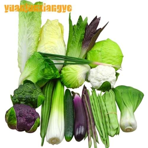 Festive Party Supplies Artificial Decorations PU plastic simulation 3D vegetables Mixture Set photography props model