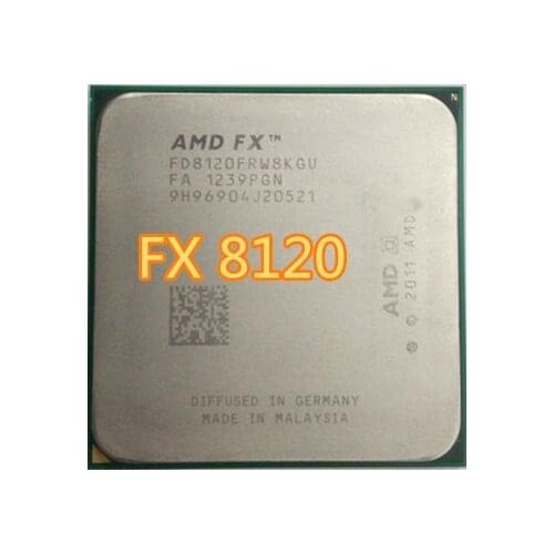 AMD FX-Series FX 8120 fx 8120 FX-8120 3.1 GHz Eight-Core CPU Processor FD8120FRW8KGU Socket AM3