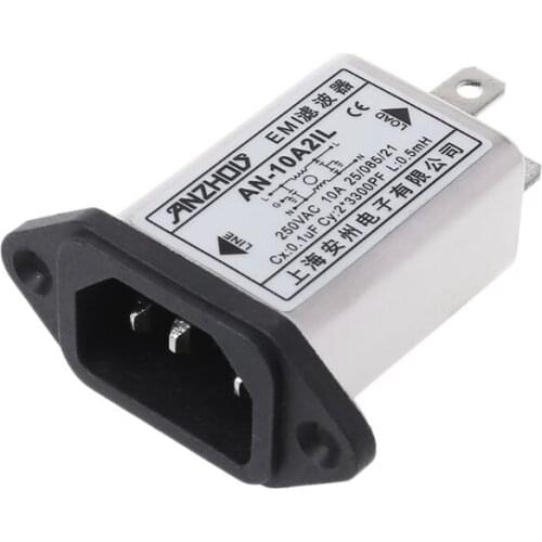 IEC320-C14 IEC Filter Male Socket Panel Mount Power Line EMI Filters