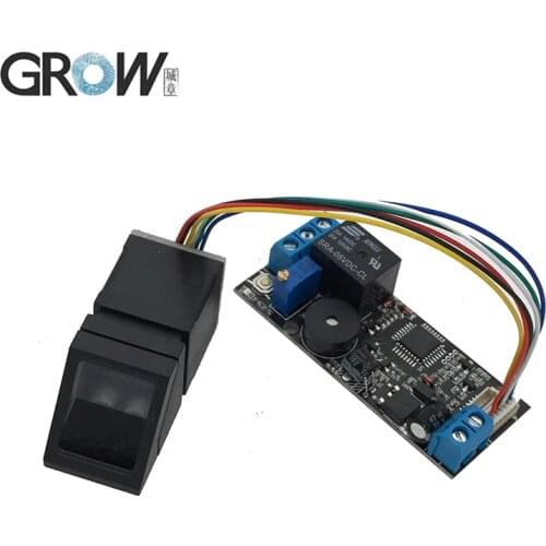 GROW K202+R307 DC12V Low Power Consumption Fingerprint Recognition Access Control System+R307 Optical Fingerprint Sensor