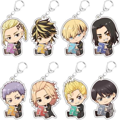 Tokyo Revengers Keychain Manjiro Ken Takemichi Hinata Atsushi Anime Cosplay Chibi Kawaii Bag Pendant Fans Collection Props