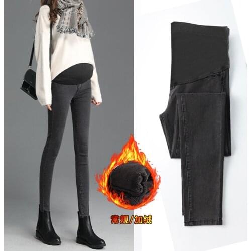 Winter / Spring Maternity Jeans for Pregnant Women Pregnant Pants Pregnancy Clothes Autumn Summer 2021 Maternity Pant Plus Size