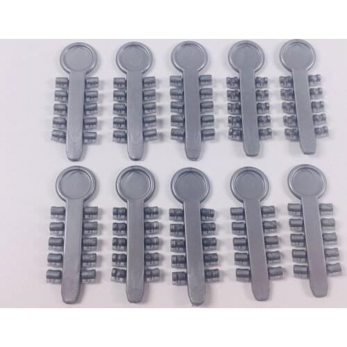 Dental Elastics Rotation Wedge Rotating Pad Rubber Metallic Gray 20Sticks(200 Pcs)