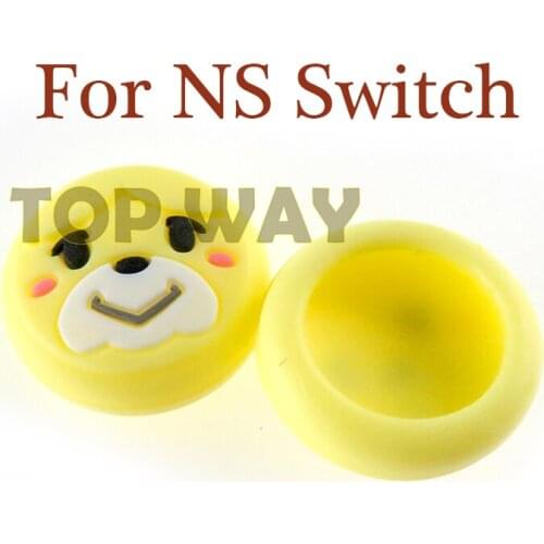 2pcs Tree Leaf Bell Bear Thumb Stick Grip Cap Joystick Cover For Nintend Switch Lite NS JoyCon Controller Thumbstick Case