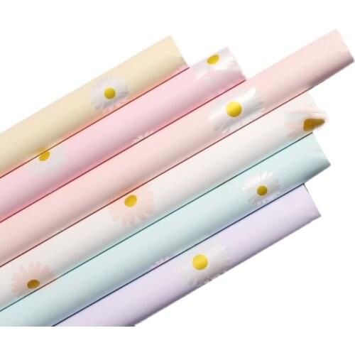 20pcs Floral Packaging Small Daisy Flowers Wrap Flower Paper Bouquet Packaging Material Thick and Waterproof Gift Wrapping Paper