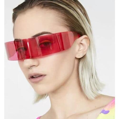 2020 Luxury Super Cool Sunglasses Women Weird Siamese Fashion Glasses Vintage Sun Glasses for Men Gafas De Sol Hombre Mujer