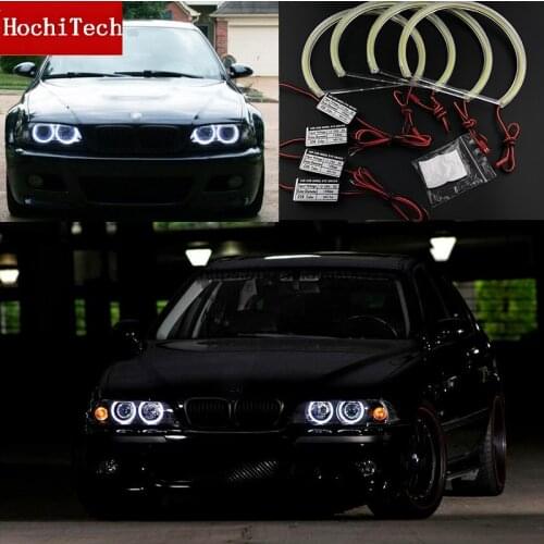 5 sets wholesale High Quality COB Led Light White Halo Cob Led Angel Eyes Ring Error Free for BMW E36 E38 E39 E46 with projector
