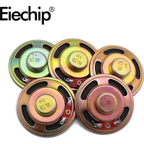 5pcs/lot Ultra-thin 1W 8R Acoustic Loudspeaker 8 Ohm 1W 5CM Speaker Diameter thickness 50MM Speakers For Arduino Diy Electronic