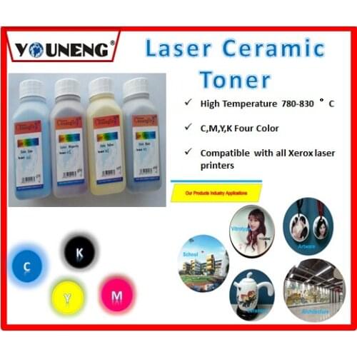 800 degree high temperature color ceramic toner powder Compatible For Ricoh and Xerox model vitrotype Print
