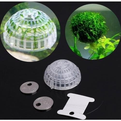 Aquarium Float Moss Ball Filter Decor Fish Tank Shrimp Green Live Plant Holders for aquarium