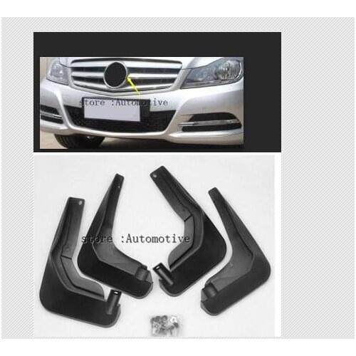 Mud Flaps Splash Guards Fender Mudguard Fit For Benz C Class W204 Sedan GE SPORT 2013 2014 4PCS