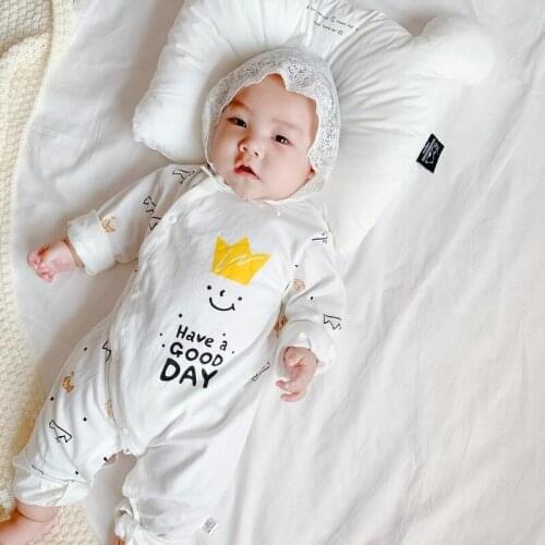 Spring Newborn Baby Girl Boy Clothes Kid Cartoon Striped Romper Long Sleeves Jumpsuit Autumn Winter Toddler Ropa De Bebe 0-18M