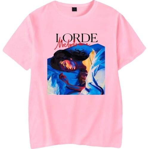 Lorde Short Sleeve Men/Women T-Shirt Kawaii Print Letter O-Neck Female Tops 2021 New Summer Color Fashion Casual Kids Tees