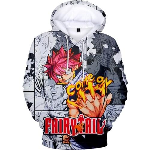 Fairy Tail Hoodies Men/womens Fashion 3D Print Harajuku Streetwear Hip Hop Fairy Tail Mens Anime boy/girls Fall/Winter Hoodie