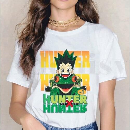 Hunter X Hunter Killua Zoldyck Hisoka Kurapika Short Sleeve Female Tops Tees Harajuku VintageT Shirts Womens T-shirt