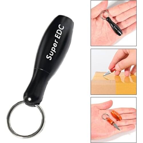 Cutting Tool Stainless Steel Outdoor Survival EDC Mini Tool Key Pendant Tool Capsule Tiny Cutting Multi Tool Bike Accessories