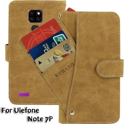 Leather Wallet Ulefone Note 7P Case 6.1" Flip Retro Luxury Front Card Slots Cases Cover Business Magnetic Phone Bags