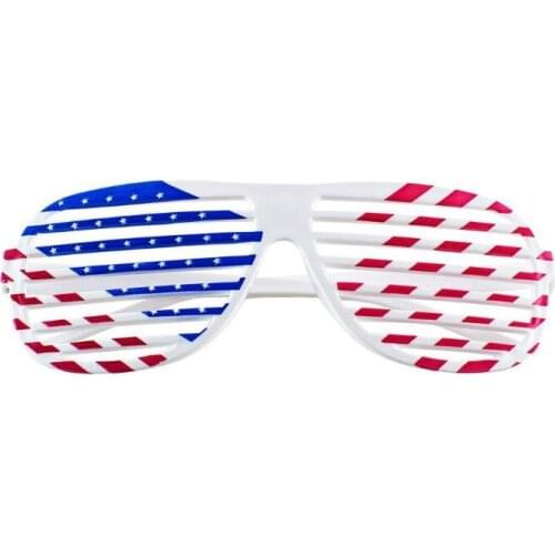 Louver glasses full frame American flag glasses Europe and America novel dance party holiday supplies