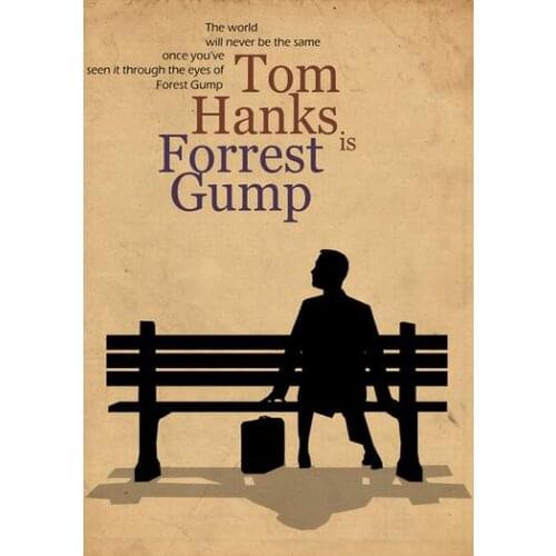 Lot style Choose Forrest Gump Hollywood Inspirational Movies Art print Silk poster Home Wall Decor