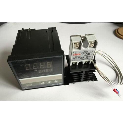 REX-C900 multi-input PID Temperature controller REX-C900FK02-V*AN+ max.40A SSR + heat sink + 2m thermocouple probe K