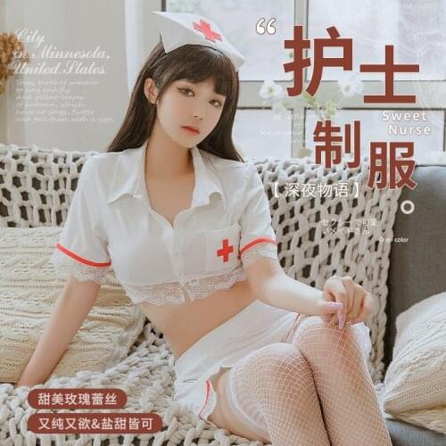 Sexy Sleepwear Nurse Cosplay Outfit Cute White Doctor Costumes for Female Mini Skirt Uniform Charming Kawaii Womens Suit New