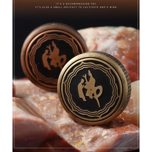 Zen Heart Sutra Fidget Spinner EDC Mute Bearing Adult ADHD Stress Reliever Toys Entertainment Children Hand Spinner Fun Gifts