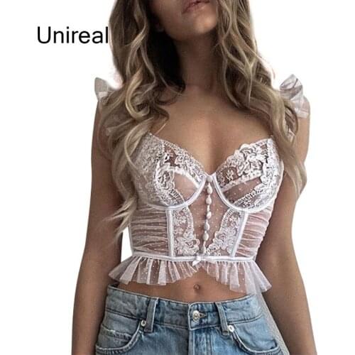 Женские прозрачные майки Unireal China At AliExpress