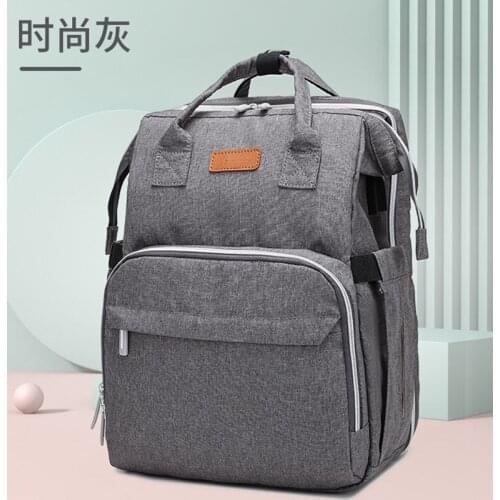 Waterproof Large Capacity Diaper Bag Mommy Folding Crib 2in1 Multifunctional Diaper Bag Backpack Luiertas Travel Portable