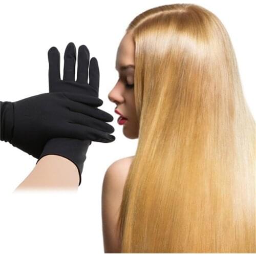 Hair Straightener Perm Curling Hairdressing Heat Resistant Glove Black Glove Styling Hairdressing Accessories S-L