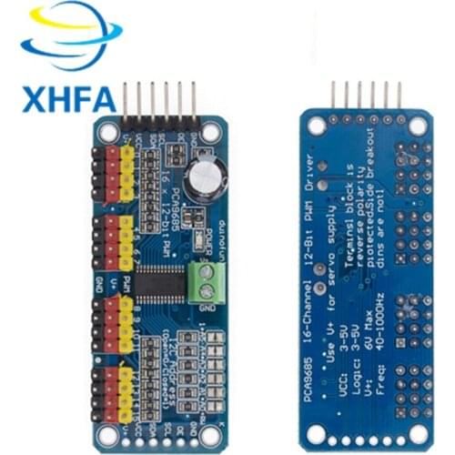 10pcs 16 Channel 12-bit PWM/Servo Driver-I2C interface PCA9685 module Raspberry pi shield module servo shield shield