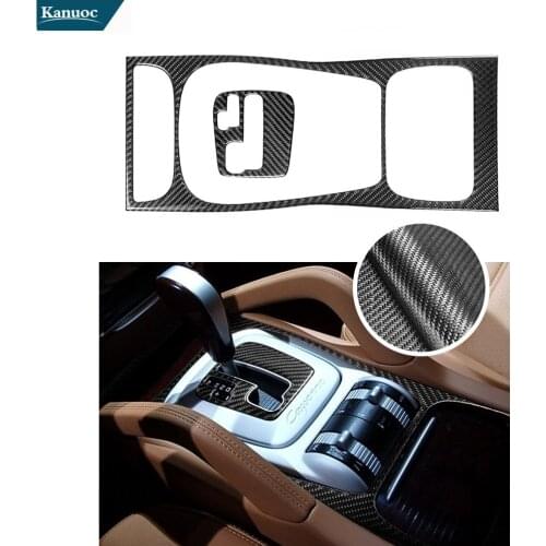 Car Accessories Car Stickers Carbon Fiber Cover Trim Automatic Gearshift 1PCS For Porsche Cayenne 2003-2010