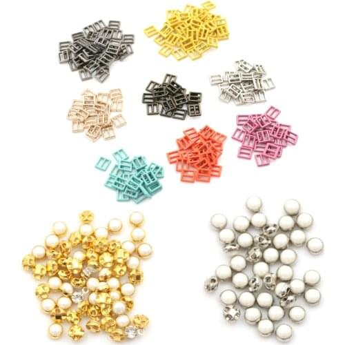 20Pcs/lot Handmade 4MM Word Buckle Belt Buckle DIY Bjd Blyth Doll Buckle Shoes Accessories Mini Ultra-small Japanese