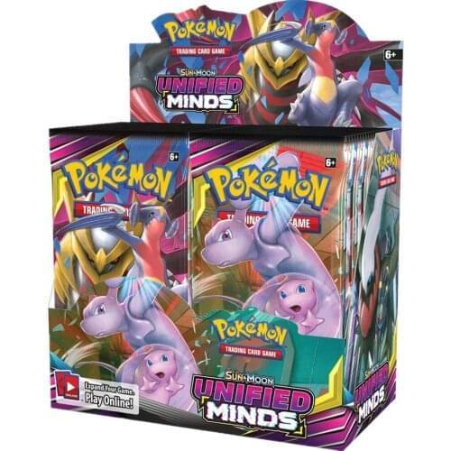 324pcs Pokemon Card Sun & Moon Unified Minds Game Collection Cards Exquisite Boxed Party Collection Trading Cards Game Toy Gift