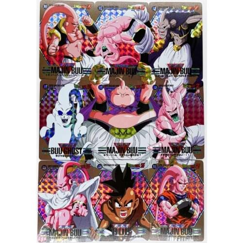9pcs/set Dragon Ball Z GT Majin Buu Super Saiyan Heroes Battle Card Ultra Instinct Goku Vegeta Game Collection Cards