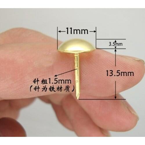 A2 Decorative Pure copper foam nail Antique Chinese furniture sofa ancient nail bubble nail drum head nail rivet door 11mm*17mm