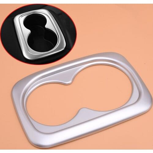 ABS Silver Rear Row Cup Holder Frame Car Accessories fit for Honda Civic Hatchback 2016 2017 2018
