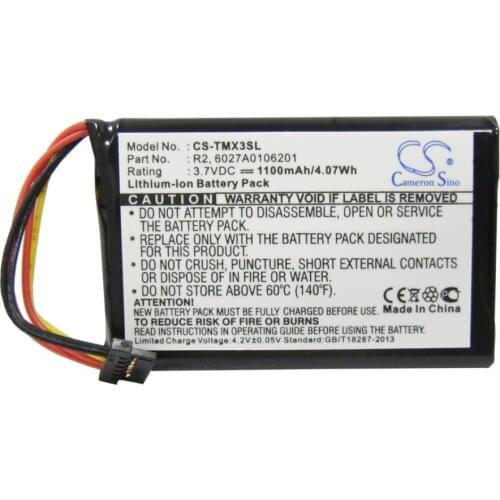 Cameron Sino 1100mah battery for TOMTOM 1EP0.029.01 4EP0.001.02 5EP0.029.01 XXL IQ Routes 6027A0106201 R2 batteries