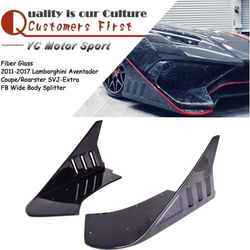 Car Accessories Fiber Glass Splitter Fit For 2011-2017 Aventador Coupe Roarster SVJ-Extra FB Wide Body Splitter