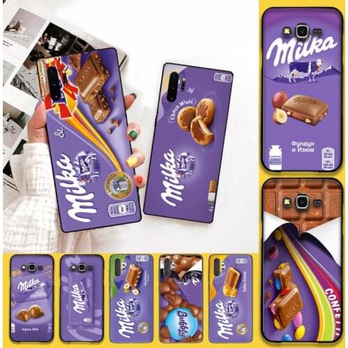 Chocolate Milka Box Phone Cases For Samsung Galaxy Note20 ultra 7 8 9 10 Plus lite M51 M21 M31S J8 2018 Prime